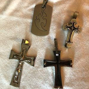 Men’s necklace charms. Stainless steel